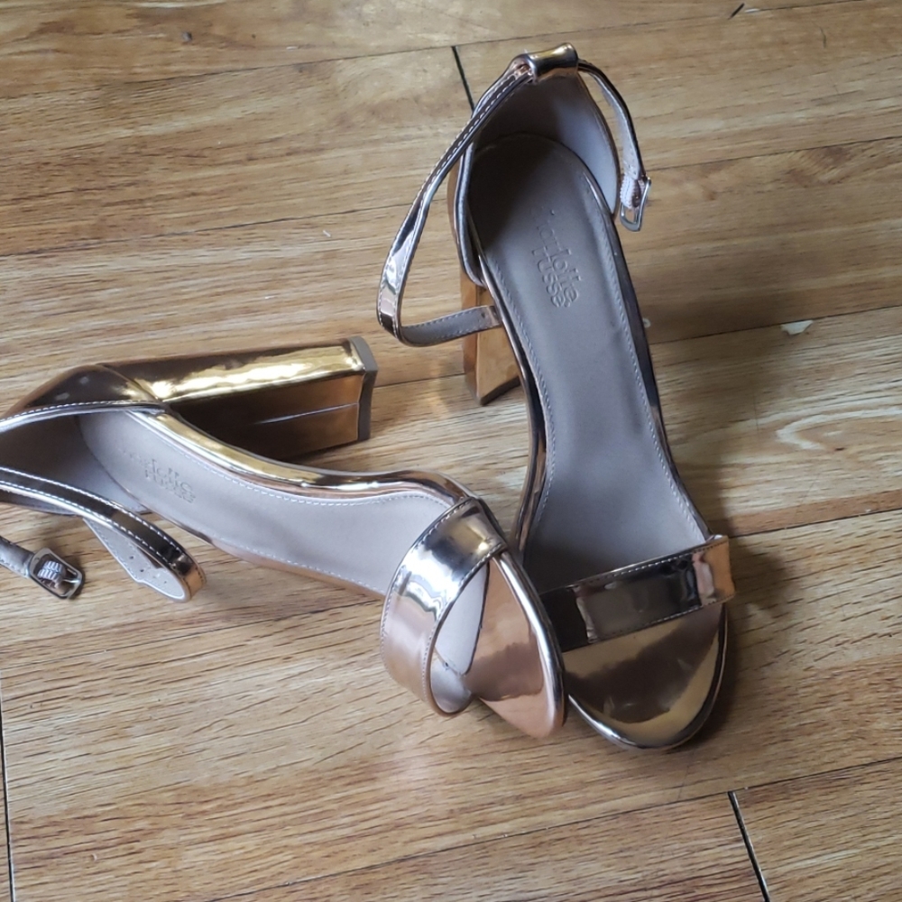 Rose gold high heels - Picture 4 of 8